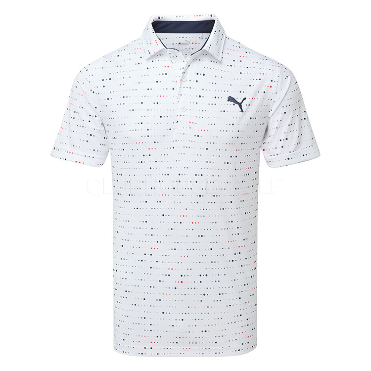 Puma Keys Golf Polo Shirt White Glow / Deep Navy