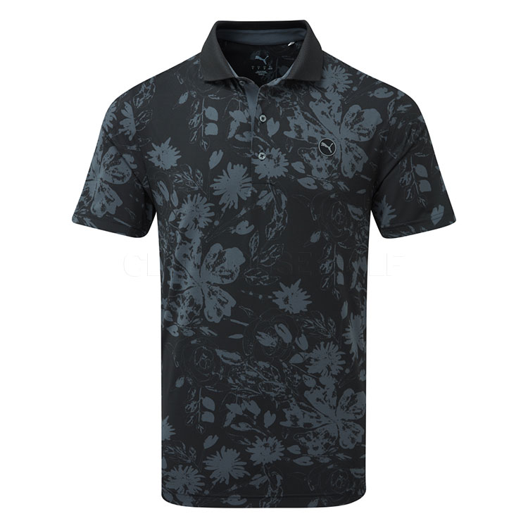 Puma MATTR Rose Golf Polo Shirt Puma Black / Strong Grey