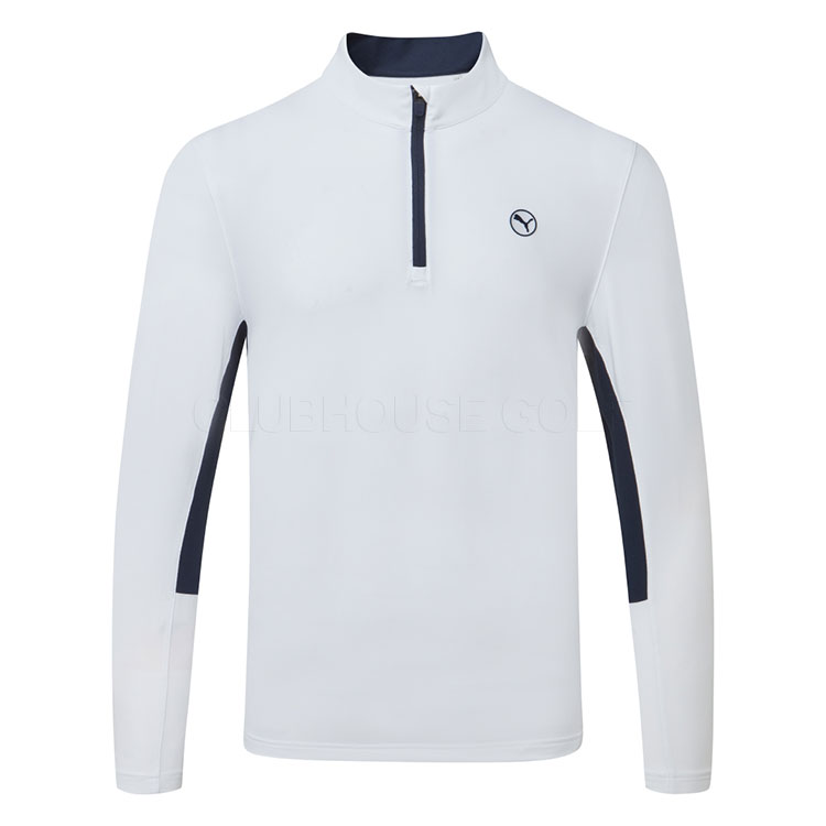 Puma Pure 2.0 1/4 Zip Golf Sweater White Glow
