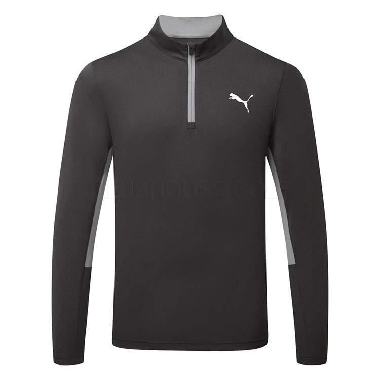 Puma Pure 2.0 1/4 Zip Tour Logo Golf Sweater Puma Black