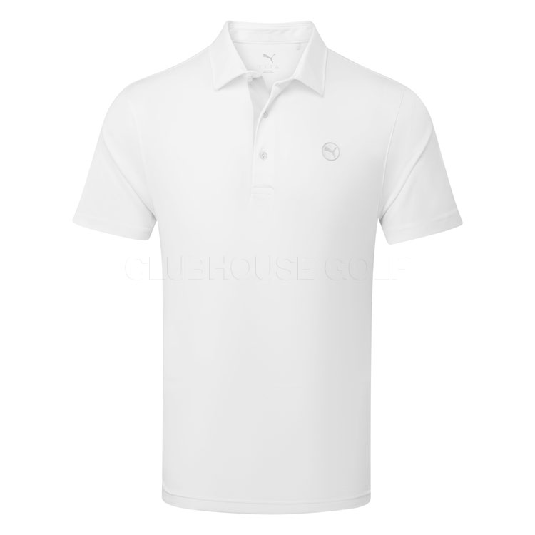 Puma Pure 2.0 Golf Polo Shirt White Glow