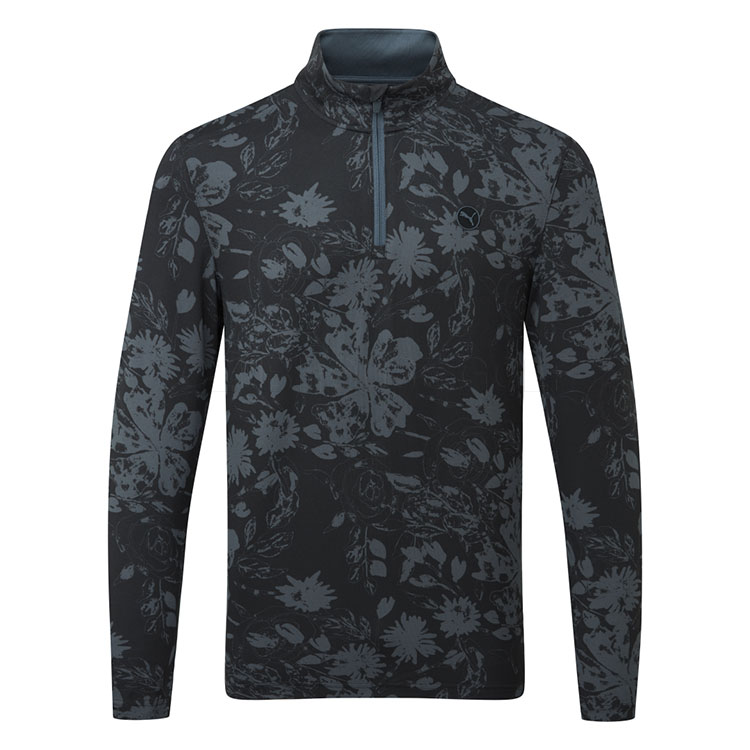 Puma Pure 2.0 Rose 1/4 Zip Golf Sweater Puma Black / Strong Grey
