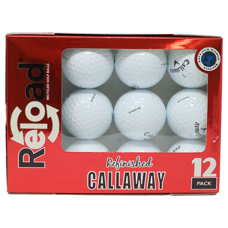Reload Callaway Chrome Soft Refurbished Golf Balls White Balls  /  Dozen
