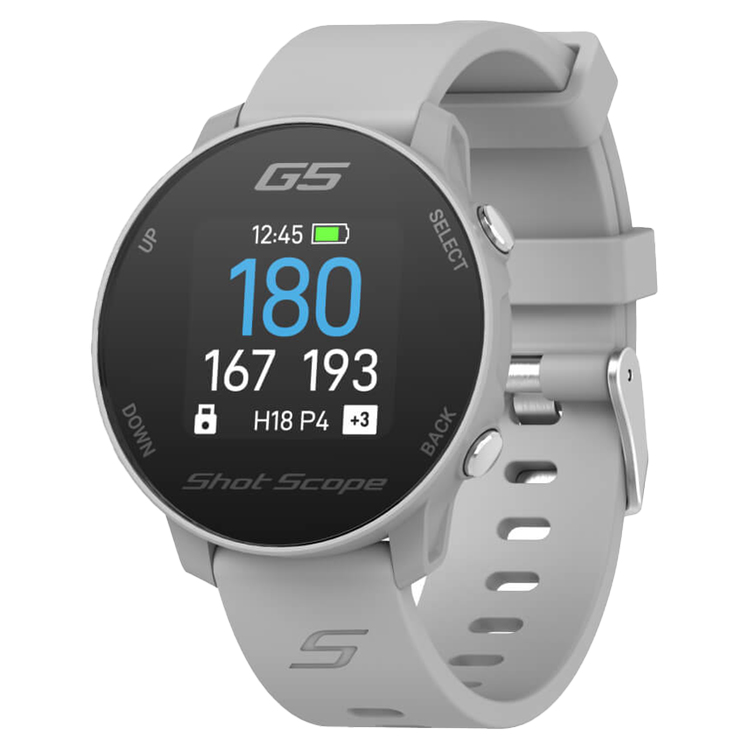 Shot Scope G5 Golf GPS Watch Grey