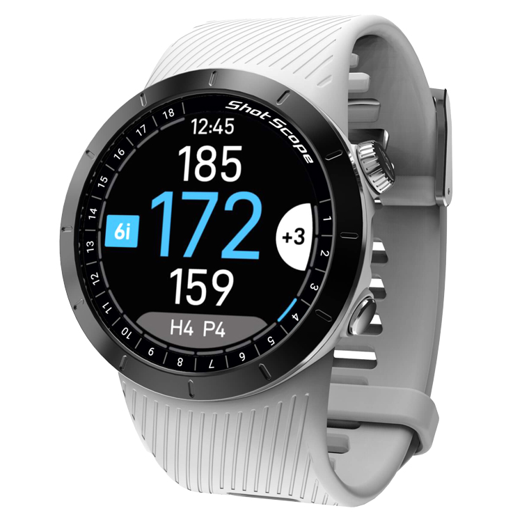 Shot Scope X5 Golf GPS Watch Prestige White