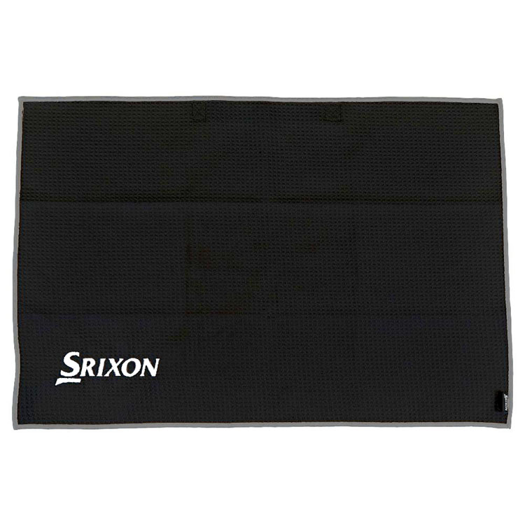 Srixon Tri-Fold Microfibre Golf Towel Black