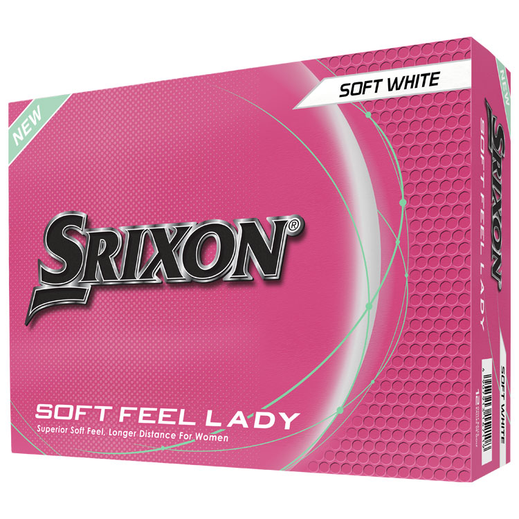 Srixon Ladies Soft Feel Golf Balls White Balls  /  Dozen