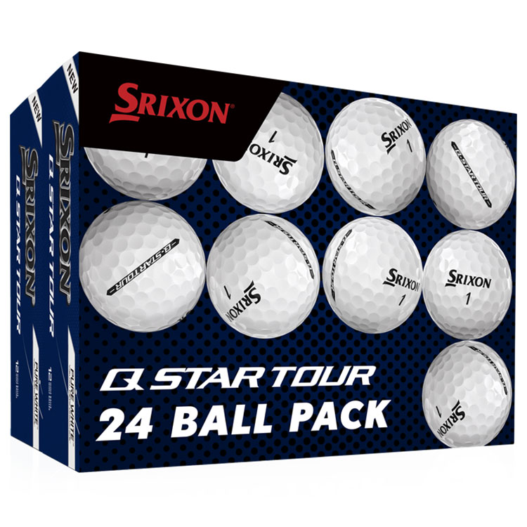 Srixon Q Star Tour Golf Balls (Double Dozen) White Balls  /  2 Dozen