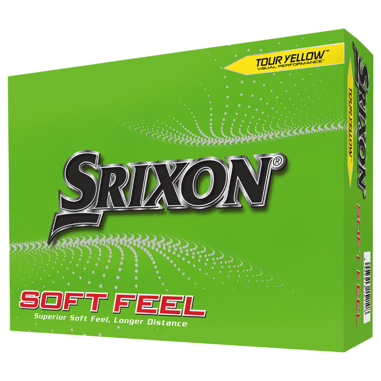 Srixon Soft Feel Personalised Logo Golf Balls Yellow Balls