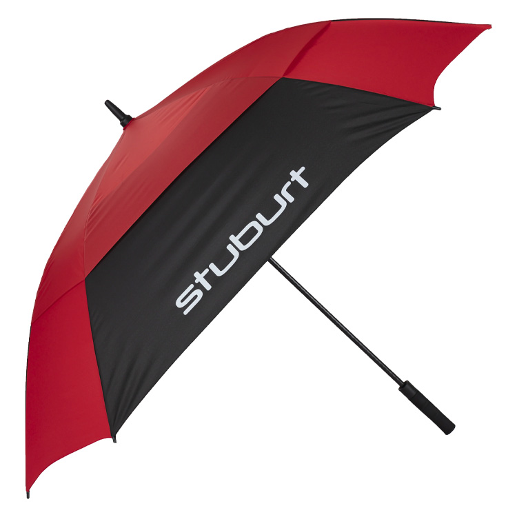 Stuburt 66 Inch Double Canopy Golf Umbrella Red / Black