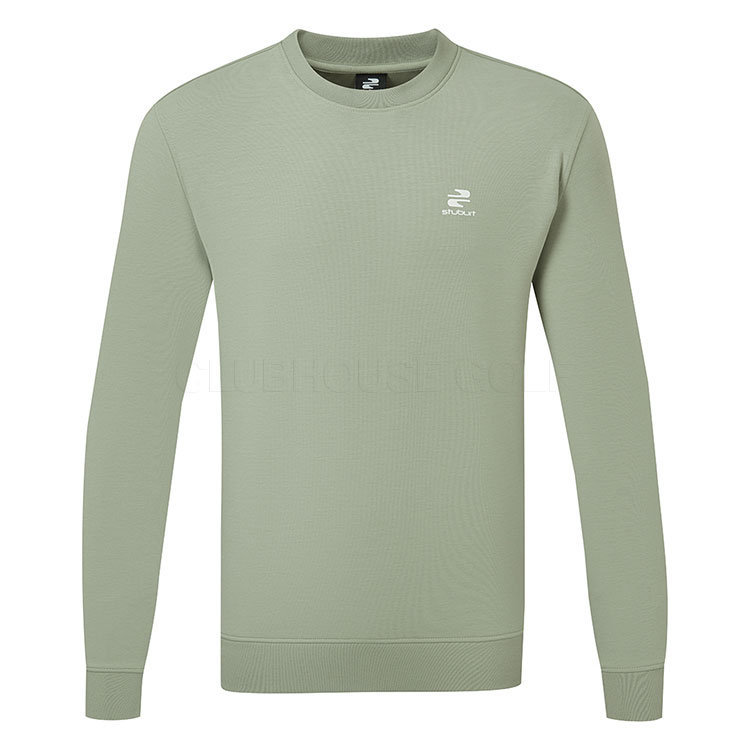Stuburt Crane Crewneck Golf Sweater Olive