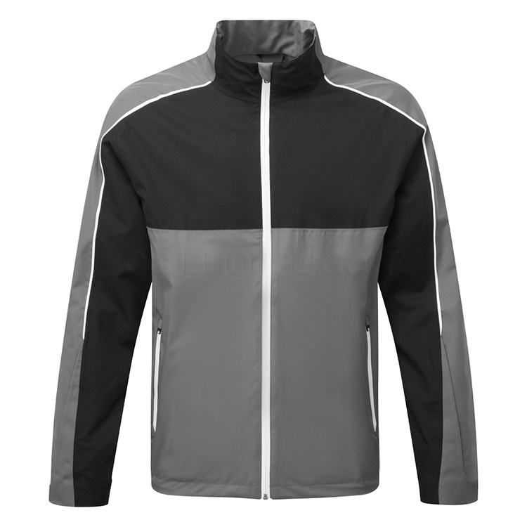 Sunderland Matterhorn Waterproof Golf Jacket Gunmetal / Black / White