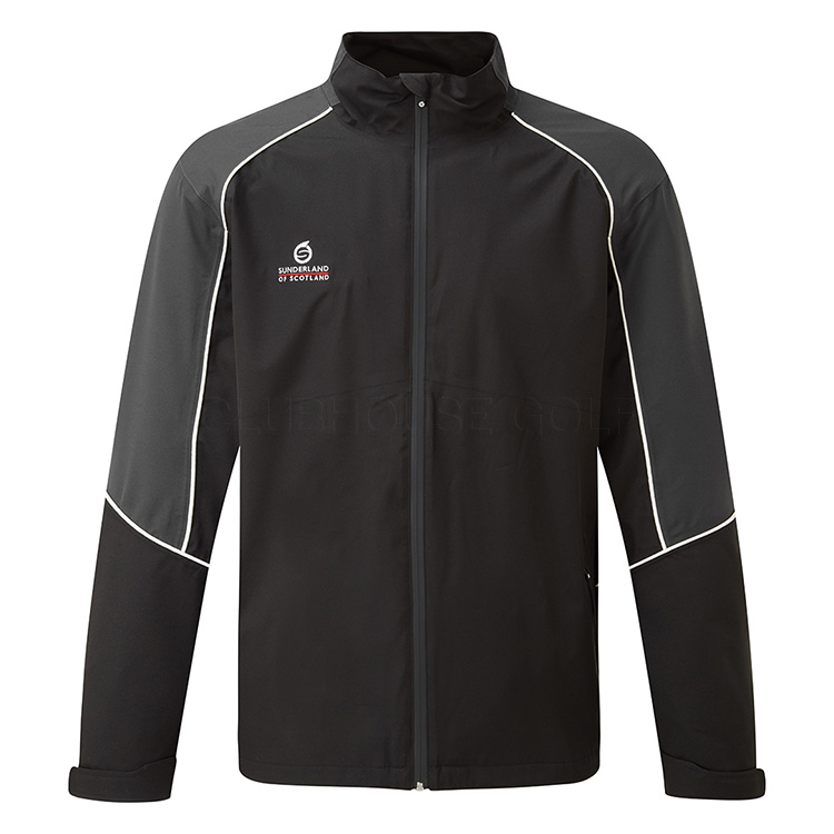 Sunderland Dolphin Tour Waterproof Golf Jacket Black / Charcoal