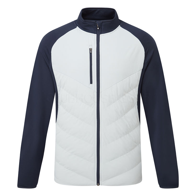 Sunderland Davos Padded Thermal Golf Wind Jacket Silver / Navy