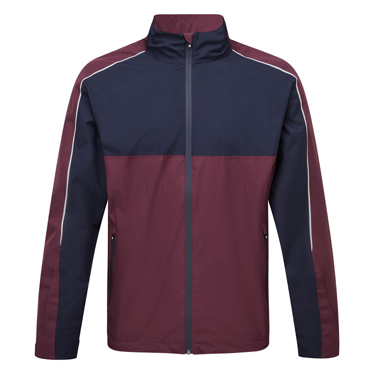 Sunderland Matterhorn Waterproof Golf Jacket Mulberry / Navy / Silver