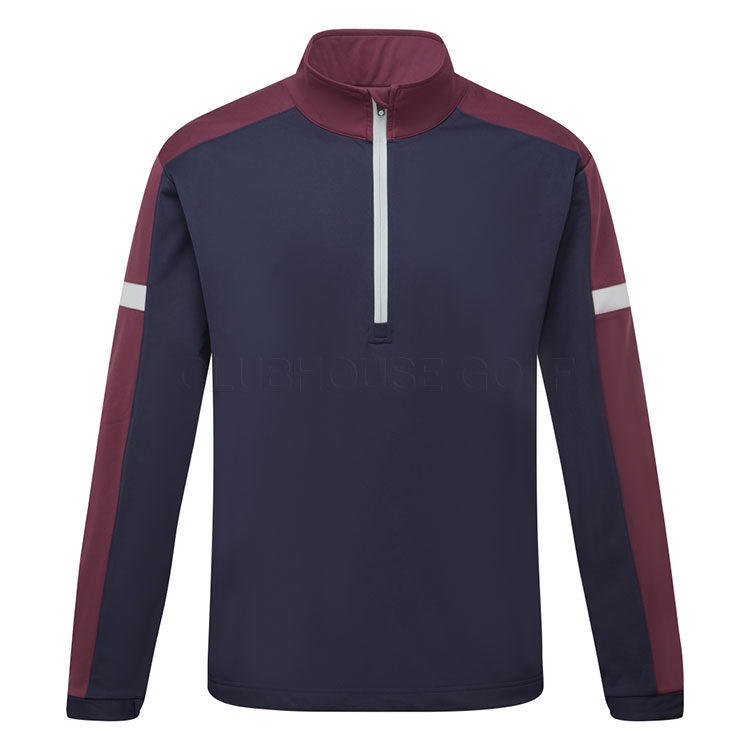 Sunderland Nevada 1/2 Zip Golf Wind Top Navy / Mulberry / Silver