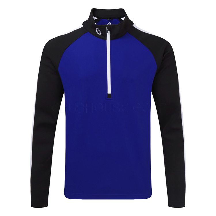 Sunderland Aspen Mid Layer Golf Top Electric Blue / Black / White