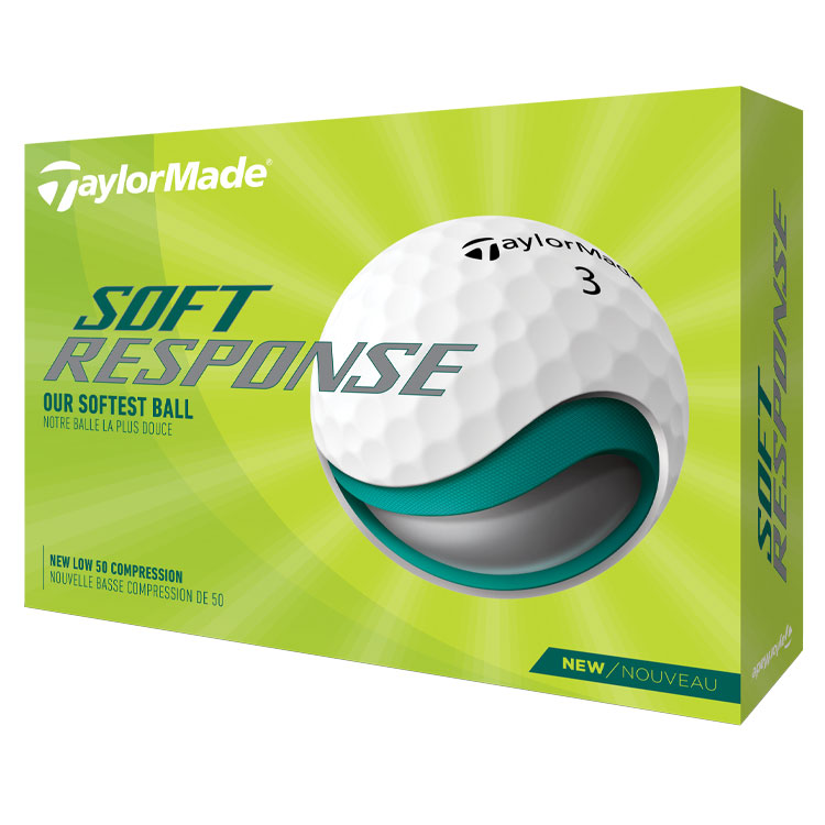 TaylorMade Soft Response Golf Balls White Balls  /  Dozen