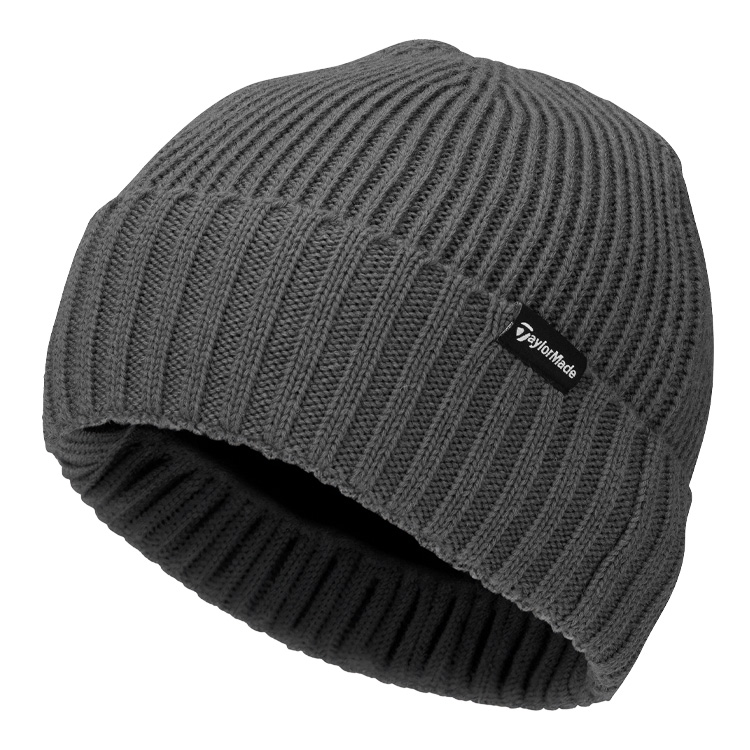 TaylorMade Ribbed Golf Beanie Charcoal Heather