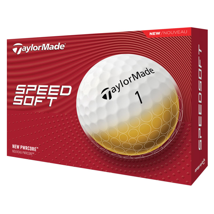 TaylorMade SpeedSoft Golf Balls White Balls  /  Dozen