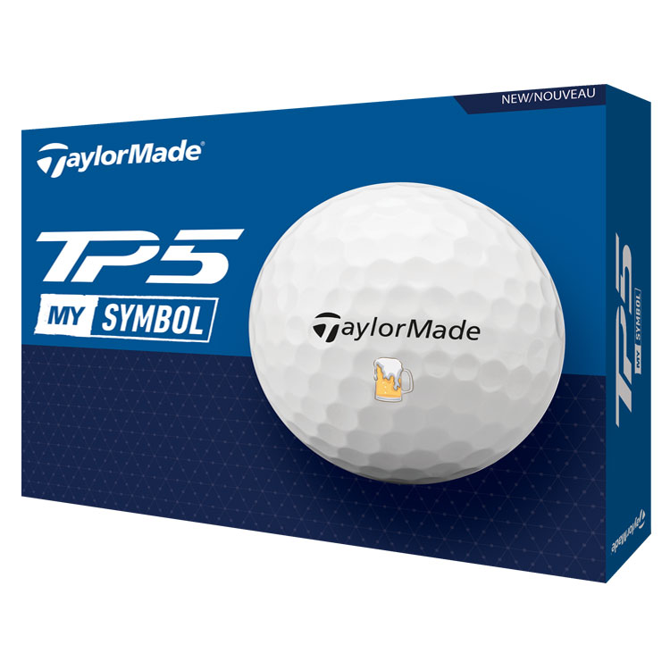 TaylorMade TP5 Beer Golf Balls White Balls  /  Dozen