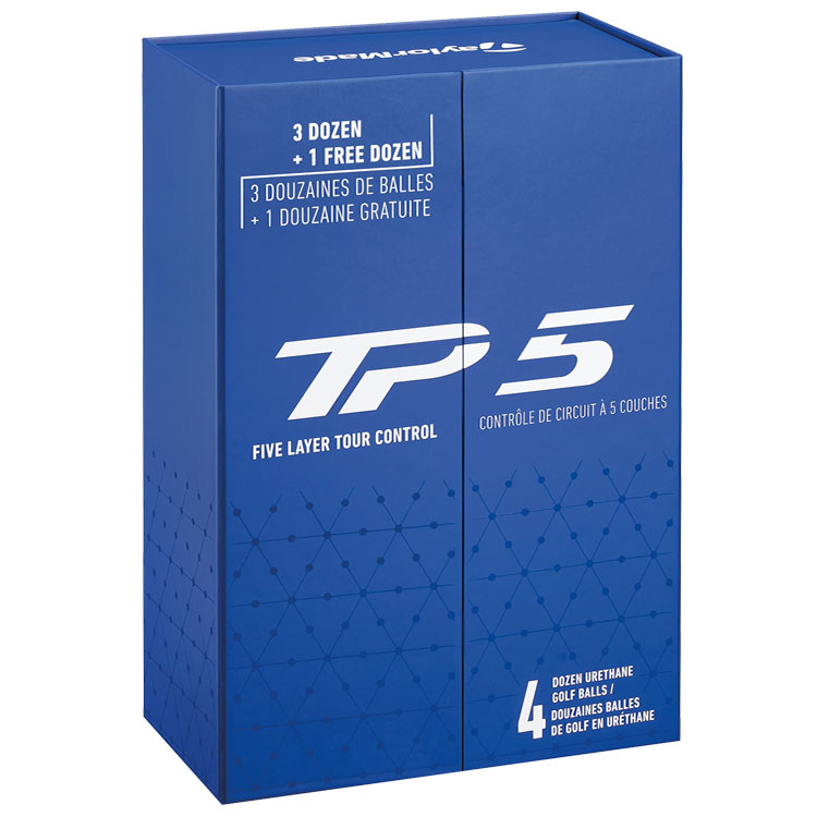 TaylorMade TP5 Golf Balls (4 For 3) White Balls  /  4 Dozen