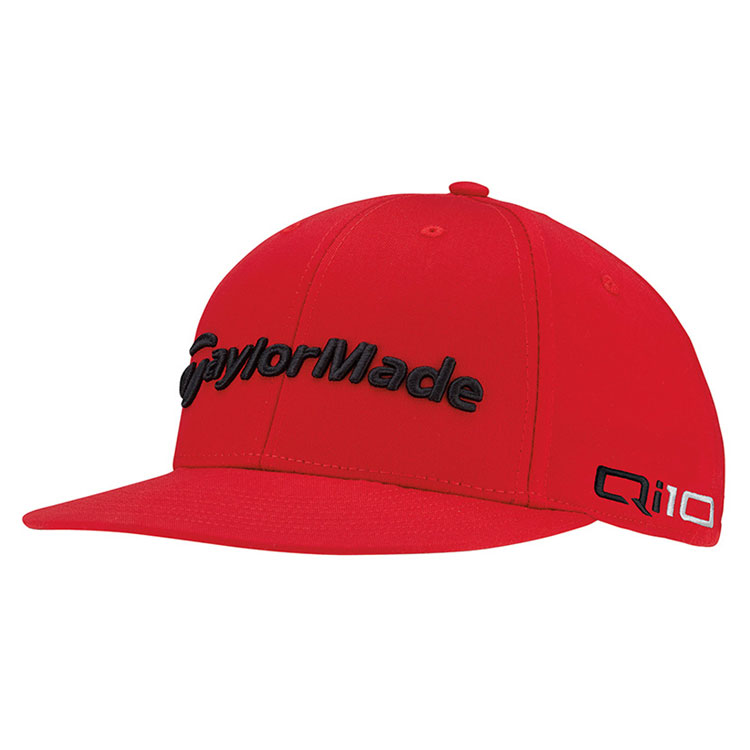 TaylorMade Tour Flatbill Golf Cap Red