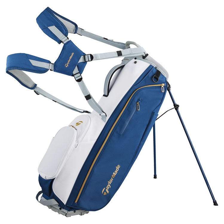 TaylorMade Ladies Kalea Gold Golf Stand Bag Navy / Grey