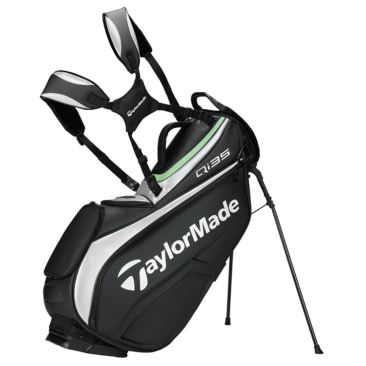 TaylorMade Tour Golf Stand Bag Black / Silver / Green