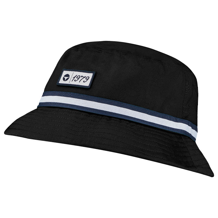 TaylorMade Vintage Twill Golf Bucket Hat Black