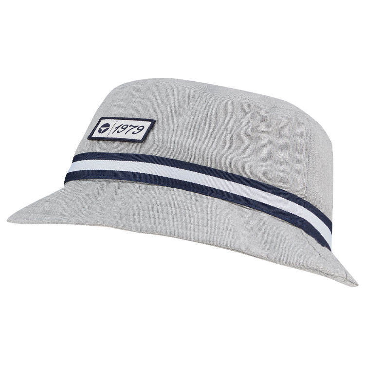 TaylorMade Vintage Twill Golf Bucket Hat Grey