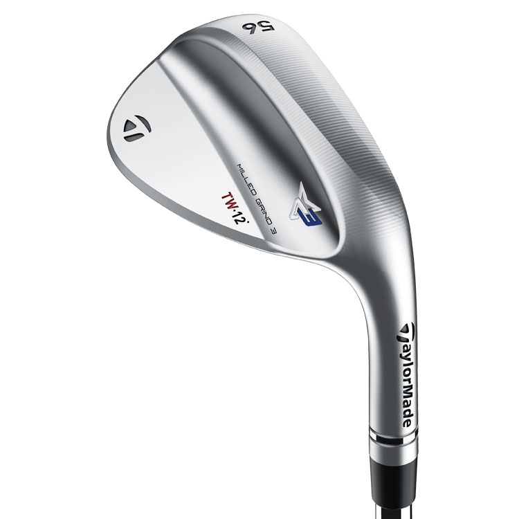 TaylorMade Milled Grind 3 TW Satin Chrome Golf Wedge Mens  /  Right Handed  /  Steel