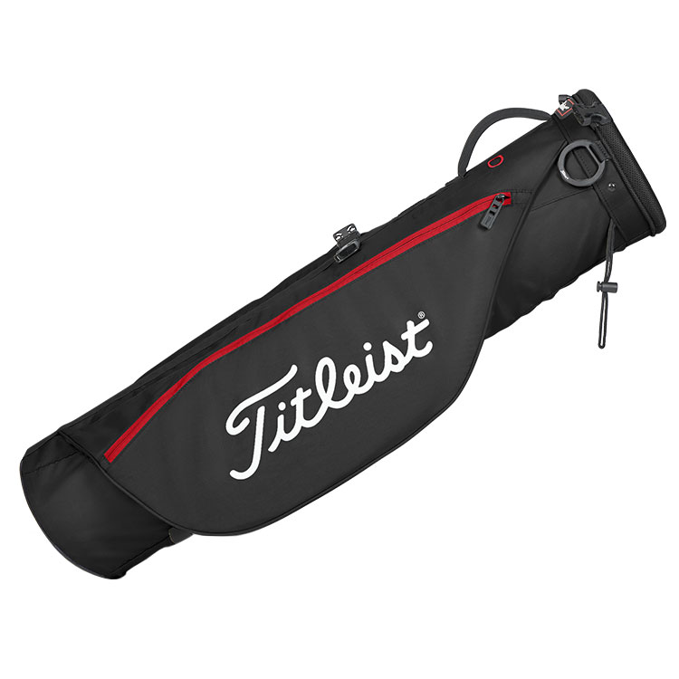 Titleist Carry Golf Pencil Bag Black / Black / Red