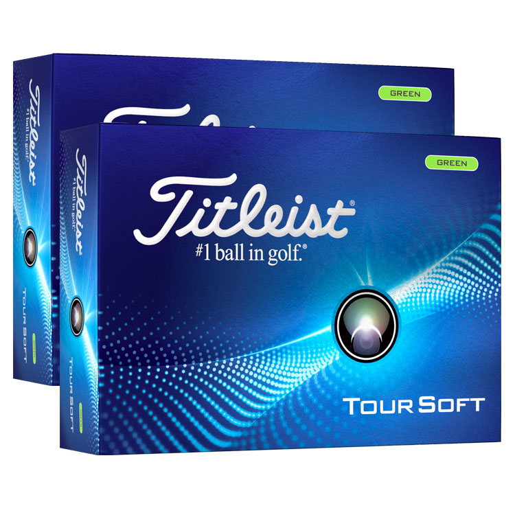 Titleist Tour Soft Golf Balls Green Balls  /  2 Dozen