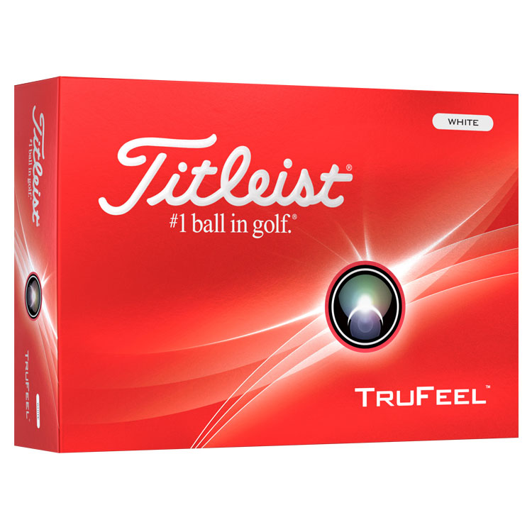 Titleist TruFeel Personalised Text Golf Balls White Balls