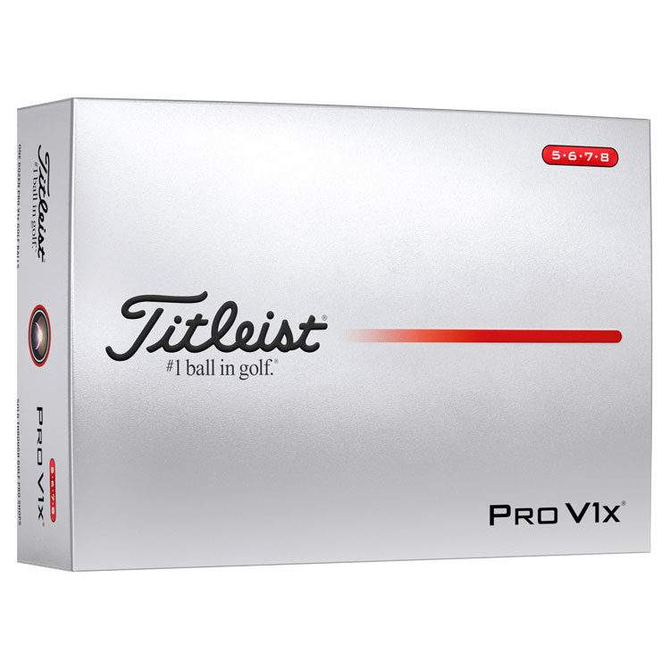 Titleist Pro V1x High Number Personalised Text Golf Balls White Balls