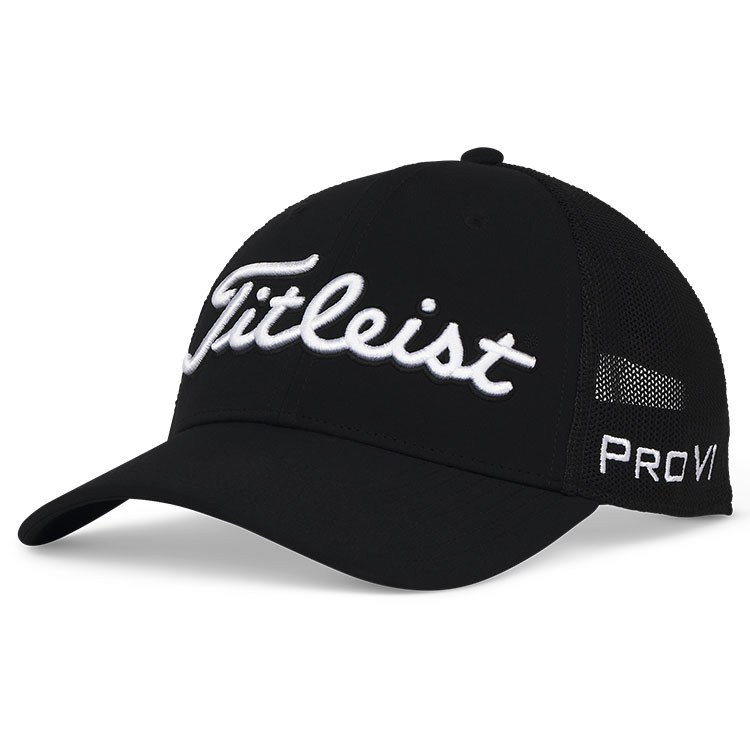 Titleist Tour Performance Mesh Golf Cap Black / White