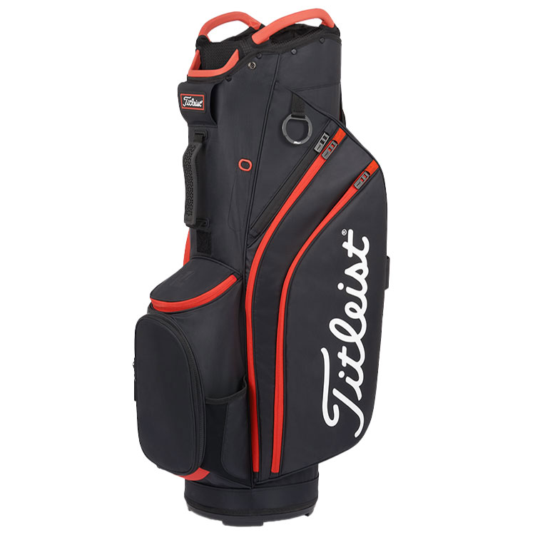 Titleist Cart 14 Lightweight Golf Cart Bag Black / Black / Red