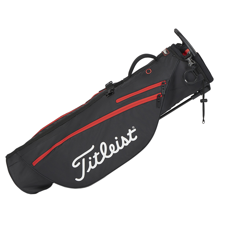 Titleist Premium Carry Golf Pencil Bag Black / Black / Red