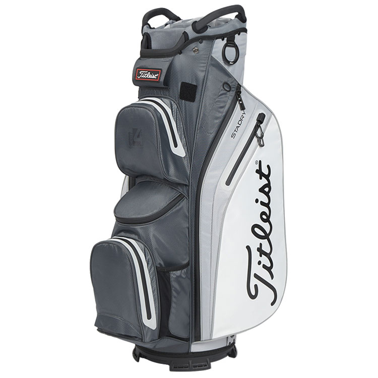 Titleist StaDry 14 Golf Cart Bag Charcoal / Grey / White