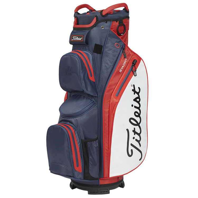 Titleist StaDry 14 Golf Cart Bag Navy / Red / White