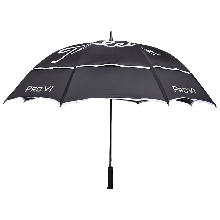 Titleist Tour Double Canopy Golf Umbrella Gloss White / Black