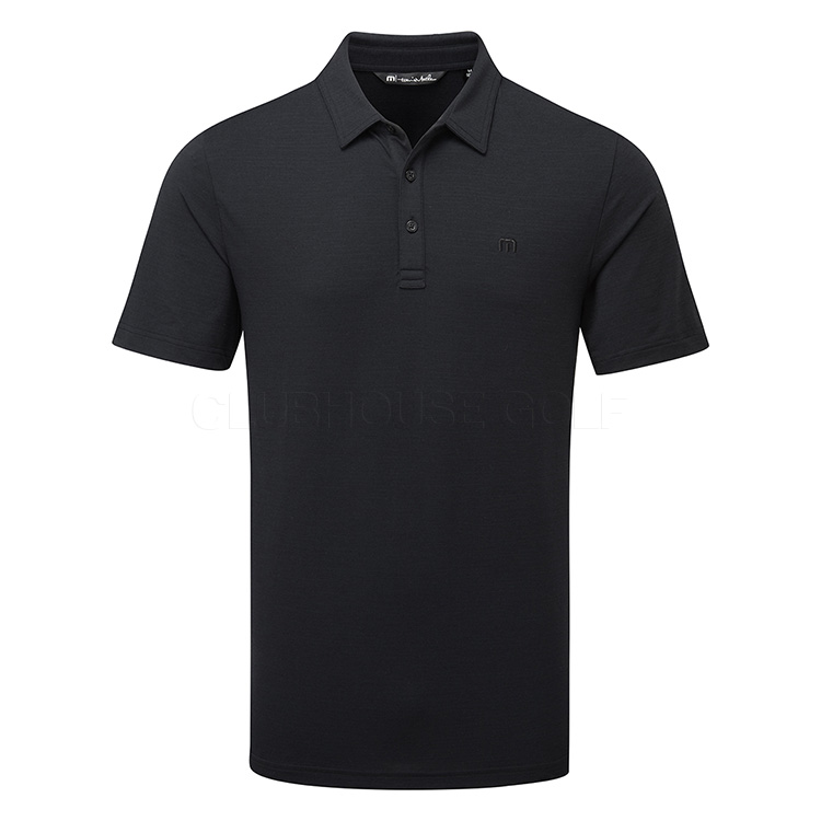 TravisMathew The Heater Golf Polo Shirt Black Black