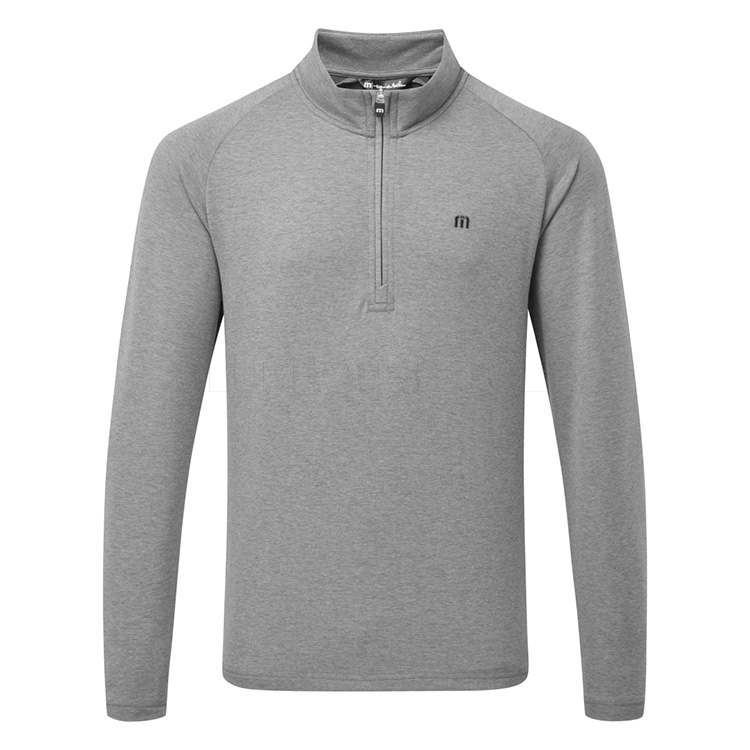 TravisMathew Upgraded 1/2 Zip Golf Sweater Dark Grey