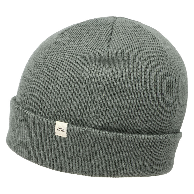 TravisMathew Cloud Golf Beanie Dark Olive