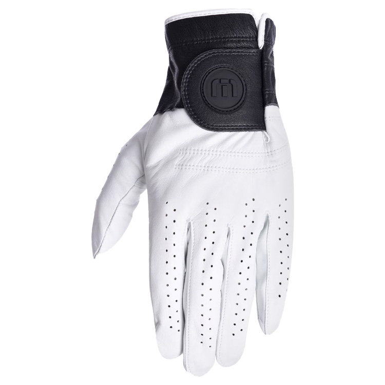 TravisMathew Premier 2.0 Golf Glove White / Black  /  Right Handed Golfer