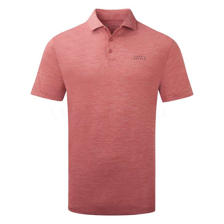 TravisMathew The Heater Pro Golf Polo Shirt Heather Scooter