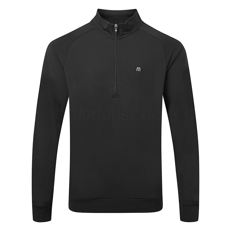 TravisMathew Zachary 1/2 Zip Golf Sweater Black