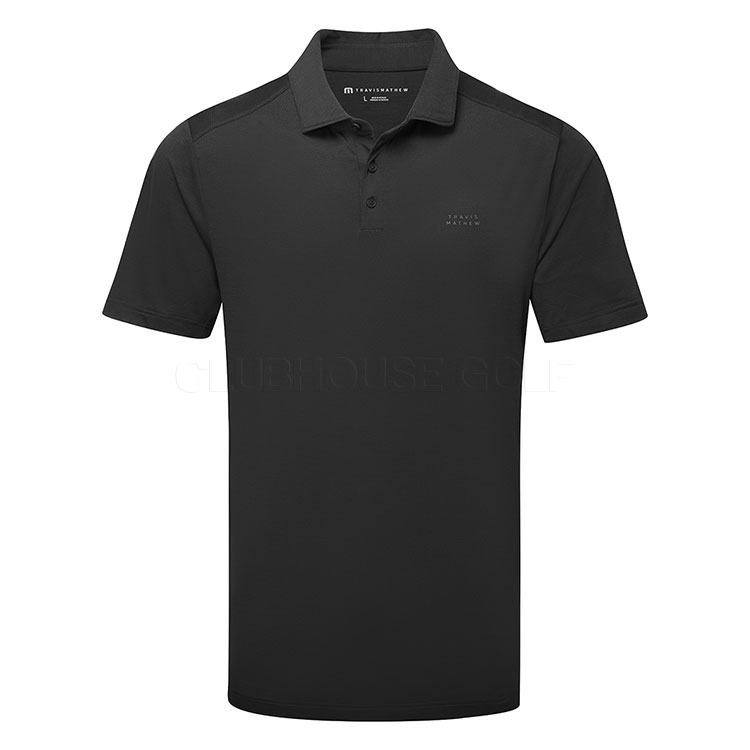 TravisMathew The Heater Pro Golf Polo Shirt Black