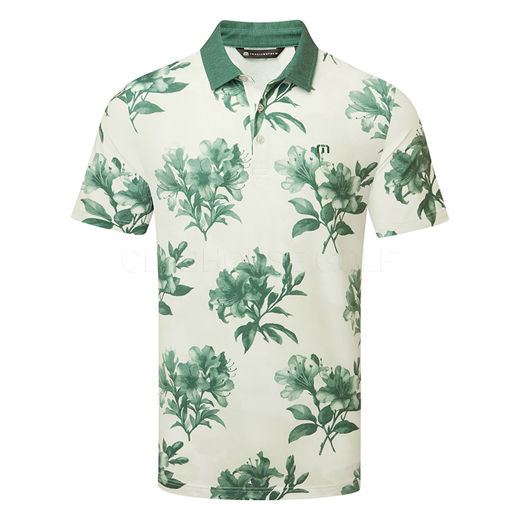 TravisMathew Featherweight Magnolia Golf Polo Shirt Moonbeam